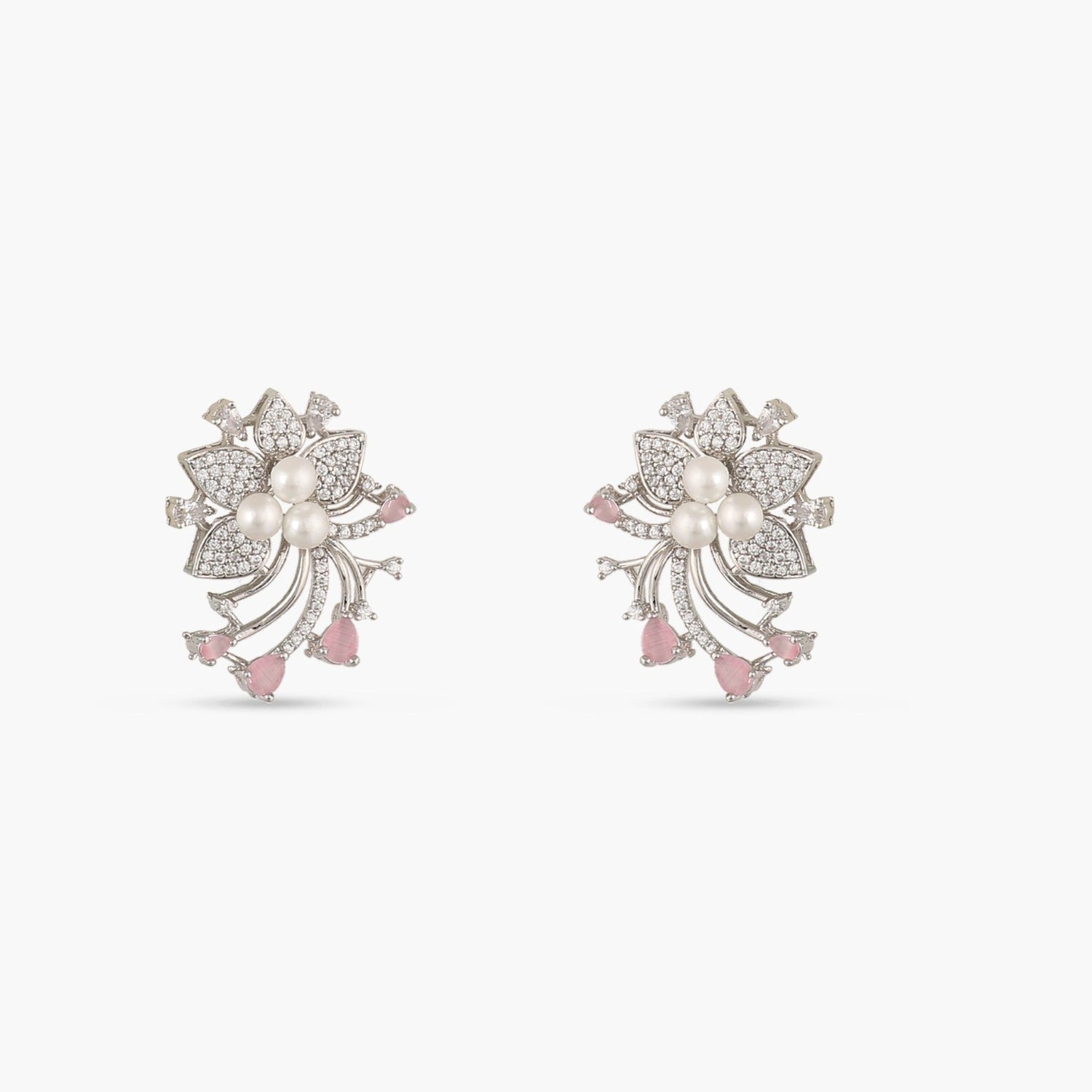 Floral Bloom Classic CZ Stud