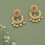 Vaishnavi Nakshatra CZ Chandbali Earrings