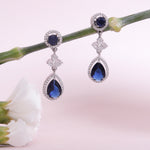 Azure Nakshatra CZ Drop Earrings