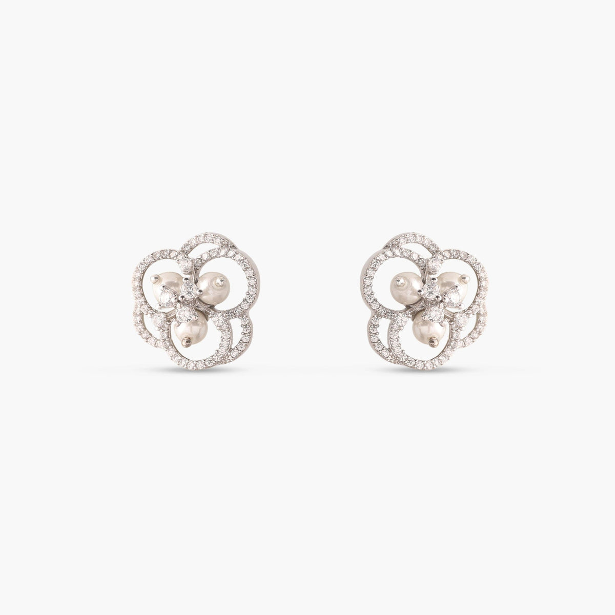 Classic Nakshatra CZ Stud Earrings