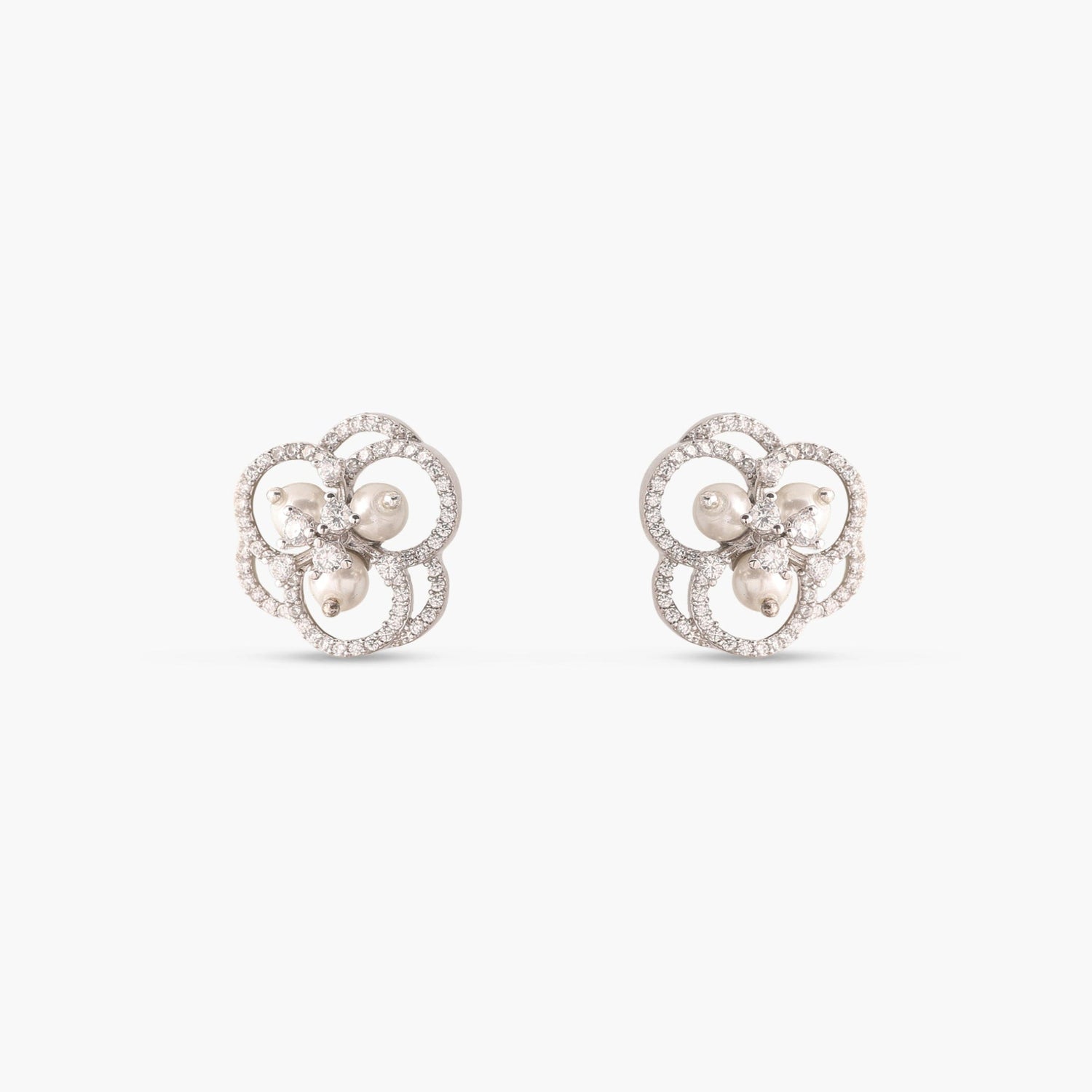 Classic Nakshatra CZ Stud Earrings