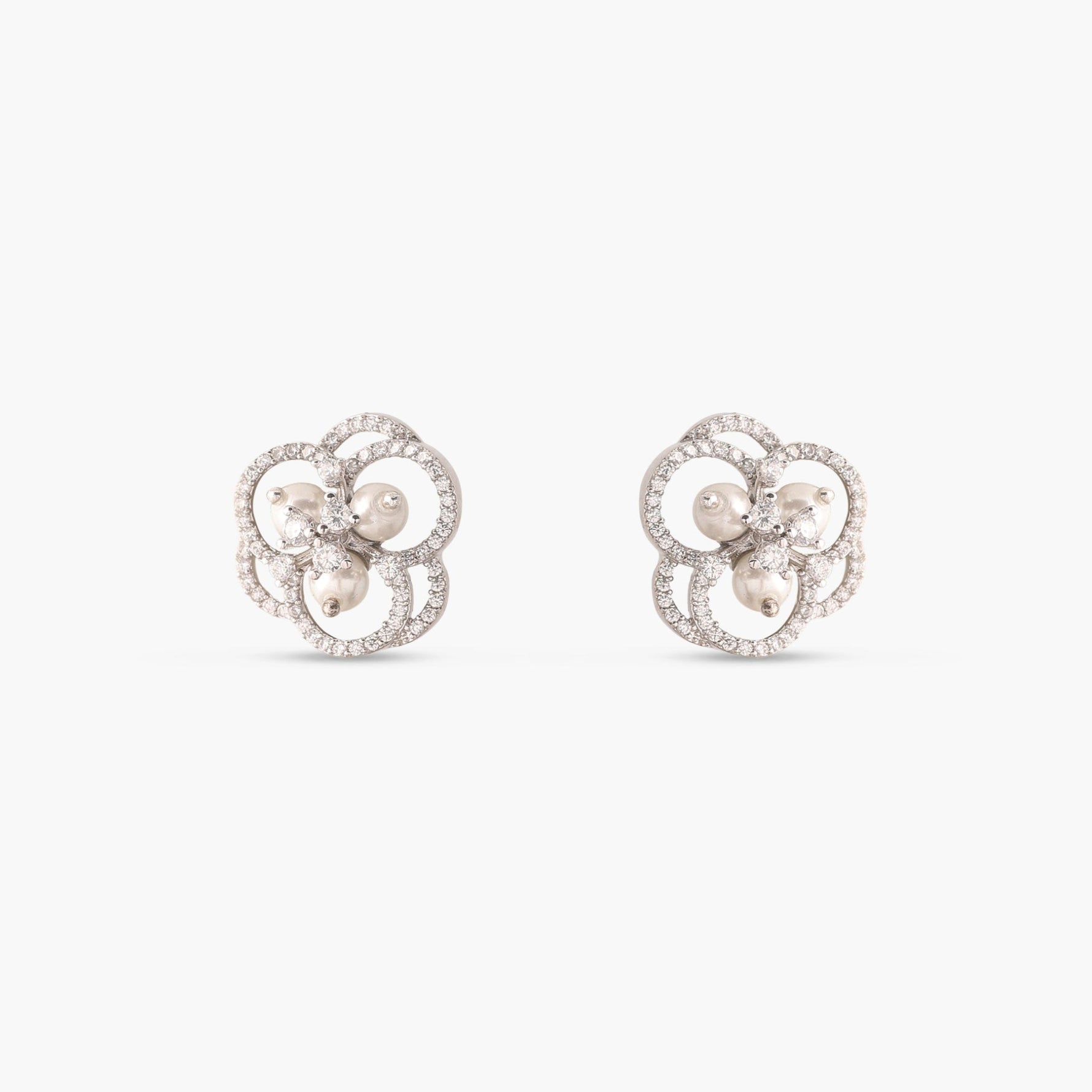 Classic Nakshatra CZ Stud Earrings