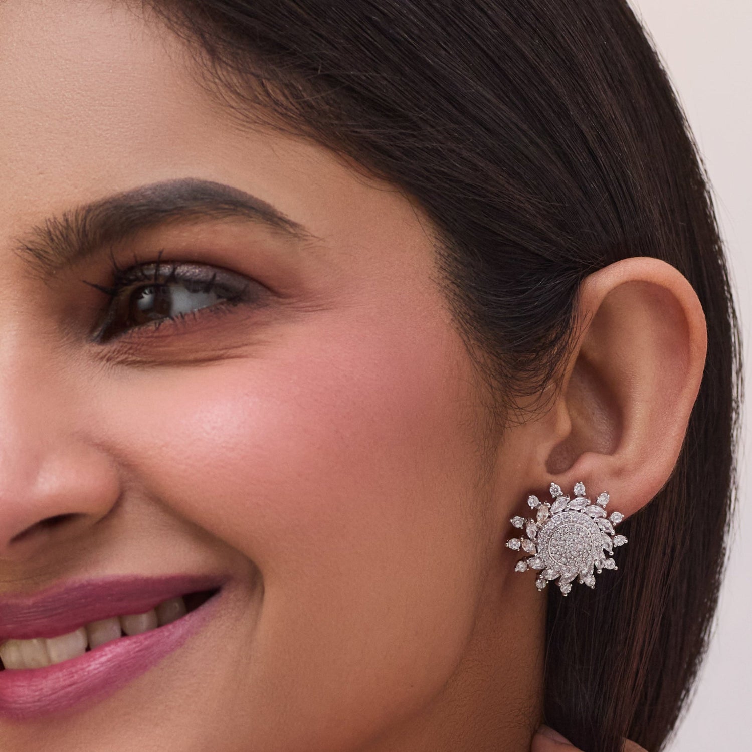 Radiance Nakshatra CZ Stud Earrings