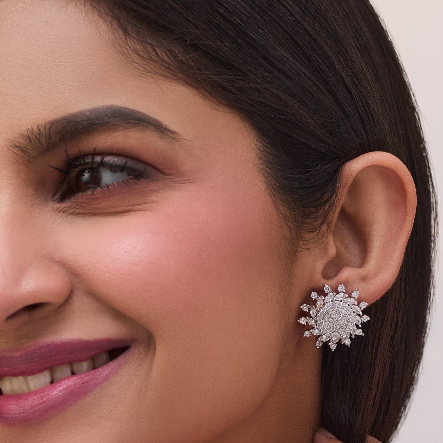 Radiance Nakshatra CZ Stud Earrings