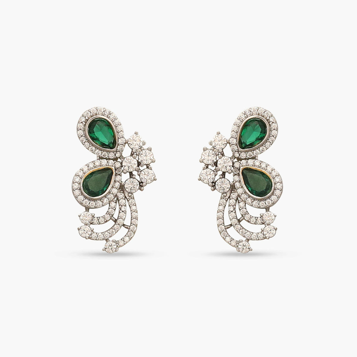Cressida Green Nakshatra CZ Earrings