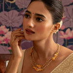 Jalaja Floral Charm Delicate Necklace