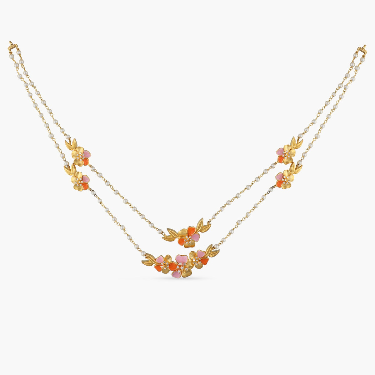 Jalaja Floral Charm Delicate Necklace