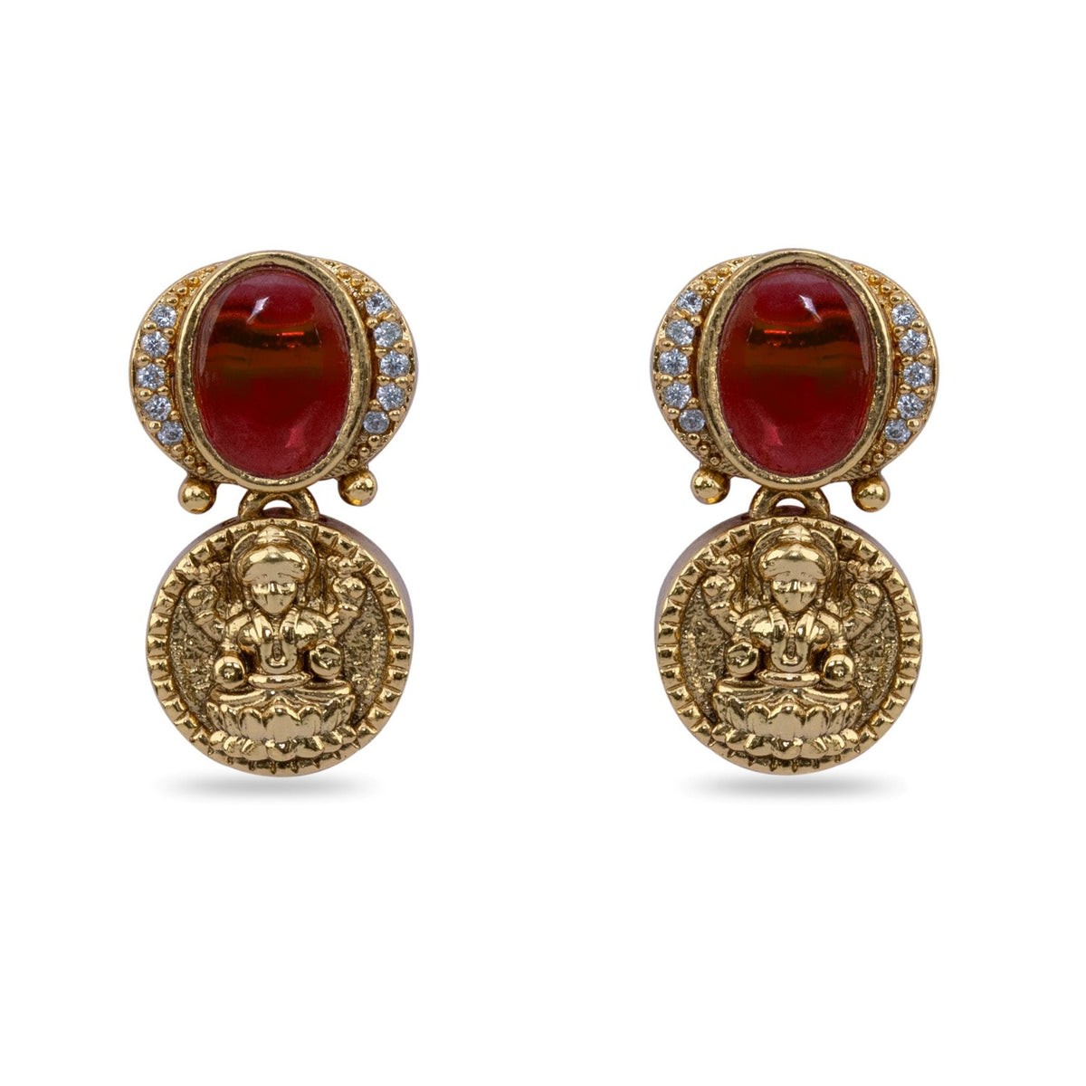 Dhanya Antique Navaratna Necklace Set
