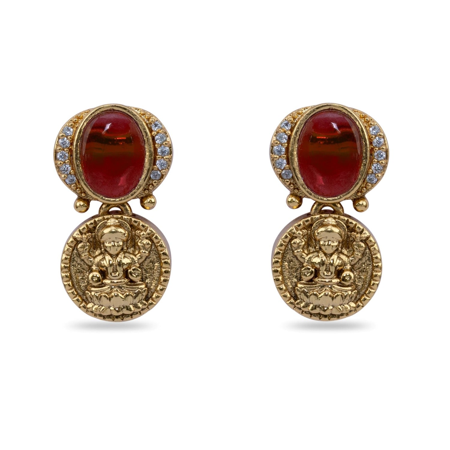 Dhanya Antique Navaratna Necklace Set
