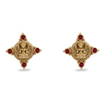 Parthivi Temple Red Kempu Necklace Set