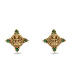 Parthivi Temple Green Kempu Necklace Set
