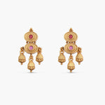 Kavi Antique Red Kempu Necklace Set