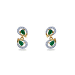 Petaline CZ Green Necklace Set