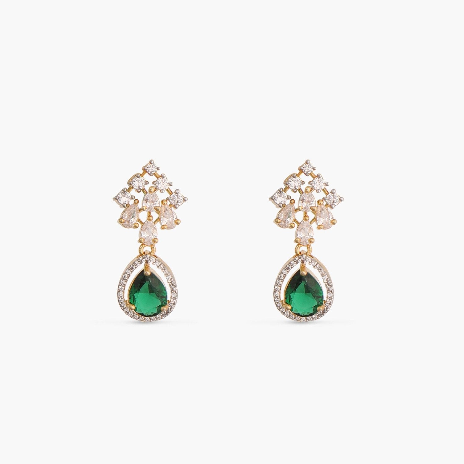 Rosemary CZ Green Necklace Set