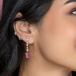 Violetta CZ Pink Necklace Set