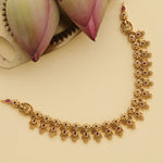 Pragya Red Antique Necklace Set
