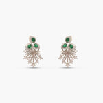 Plume Green Nakshatra CZ Pendant Set
