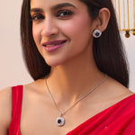 Asscher Nakshatra CZ Pendant Set