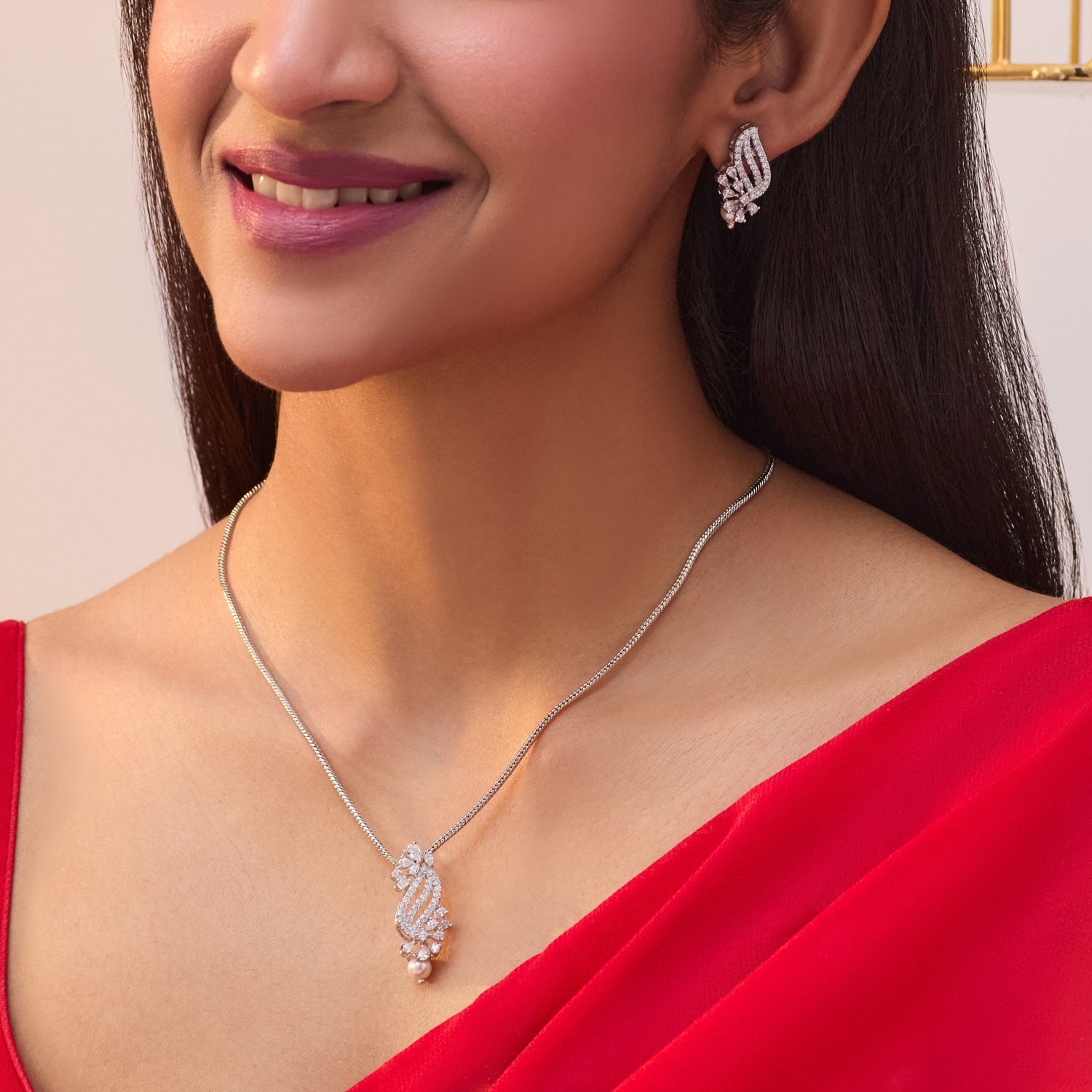 Pamela Nakshatra CZ Pendant Set