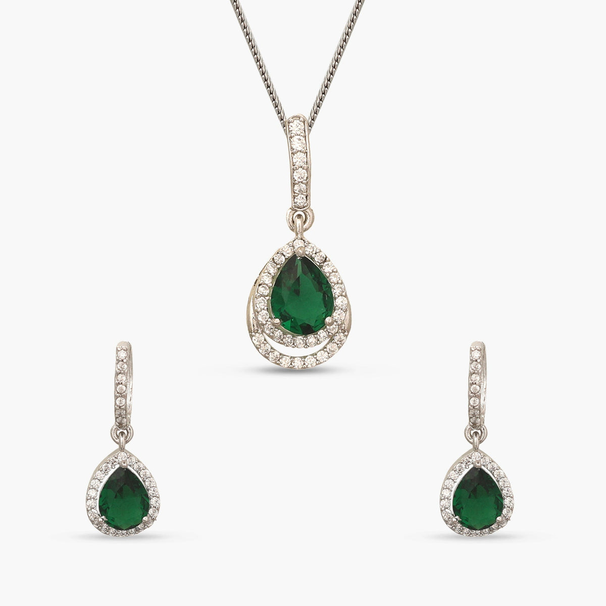 Ashley Green Nakshatra CZ Pendant Set