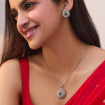 Mia Green Nakshatra CZ Pendant Set
