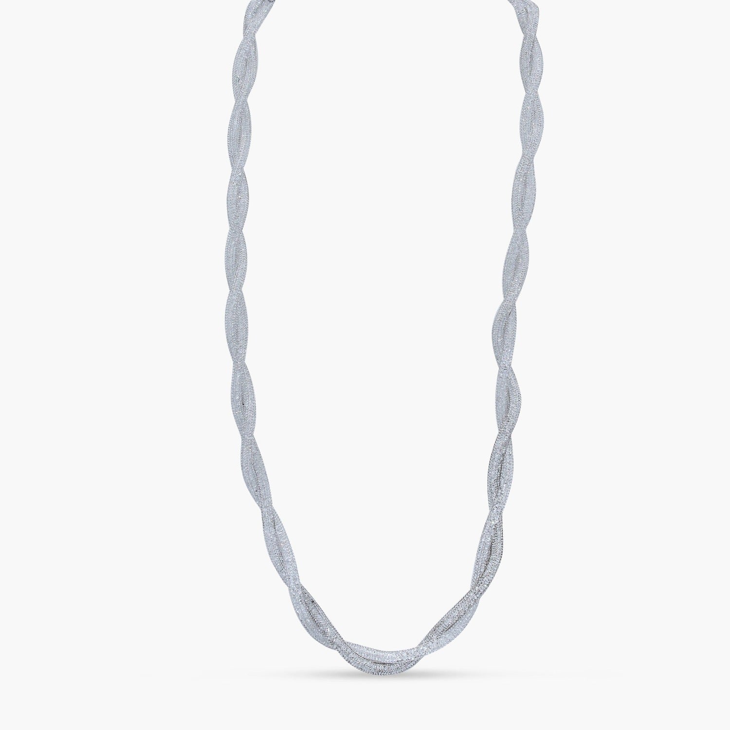 Twisted Mesh Chain Necklace
