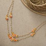 Jalaja Floral Charm Delicate Necklace