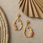 Jalaja Statement Floral Drop Earrings