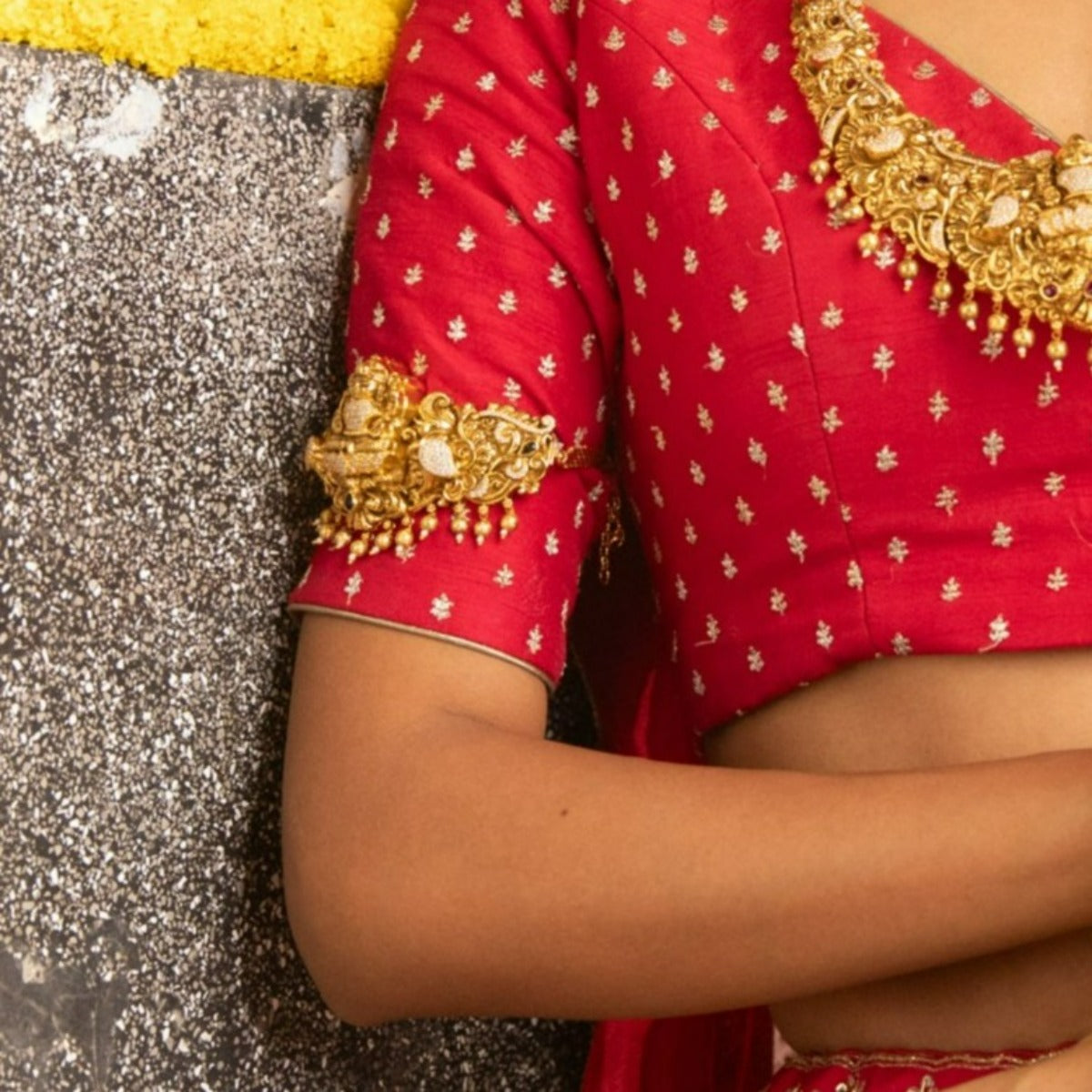 Buy Aashni Antique Temple Armlets | Tarinika - Tarinika India