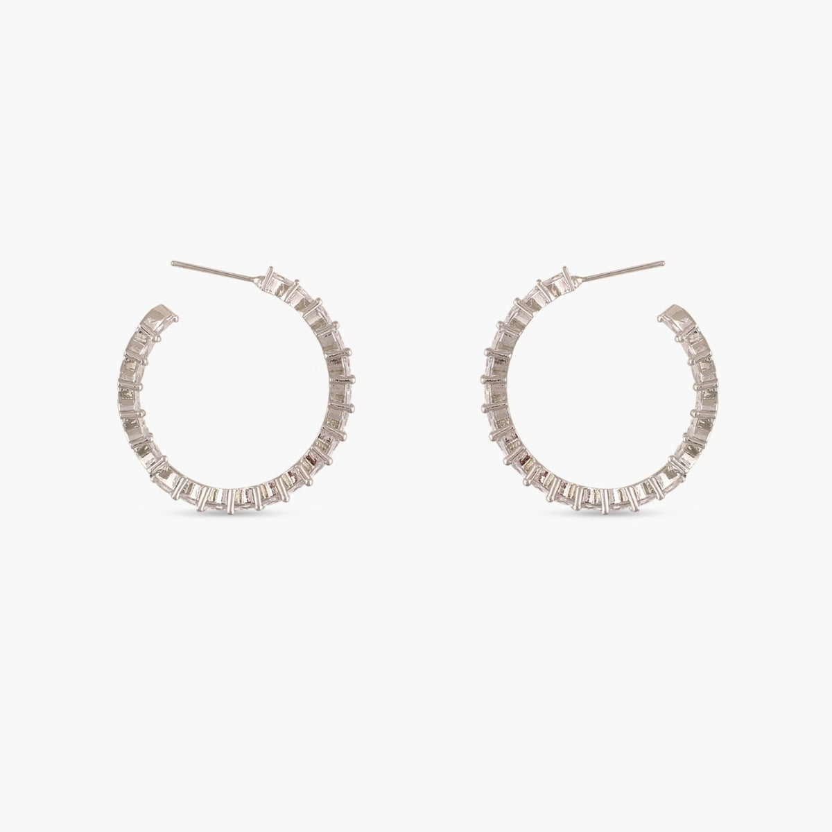 Aine Nakshatra CZ Hoop Earrings