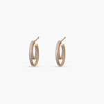 Simple Hoop CZ Earrings