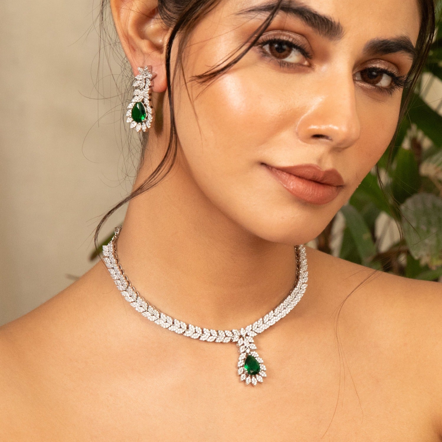 Helia Nakshatra CZ Necklace Set 