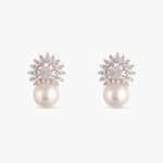 Pearl Nakshatra CZ Stud Earrings