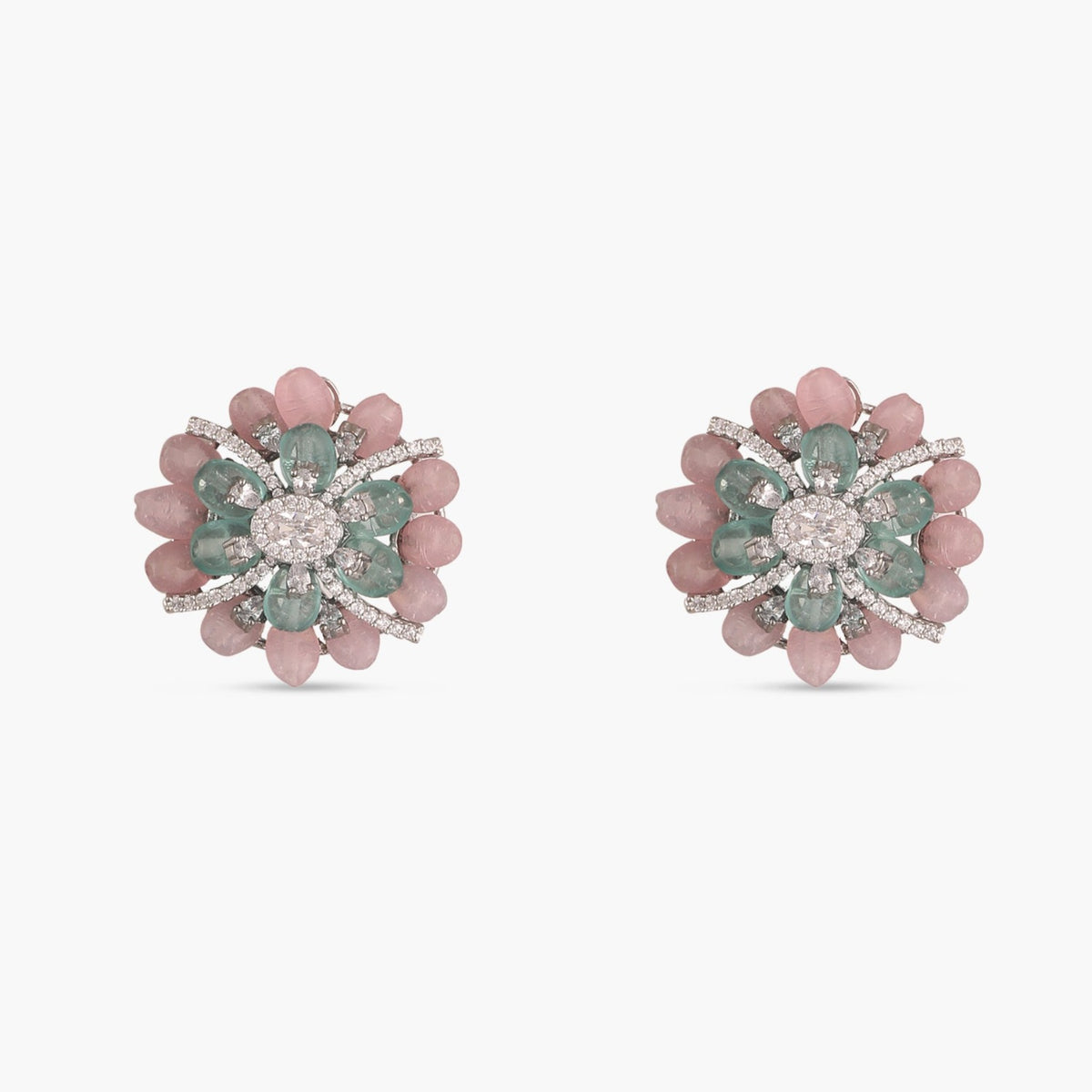 Garden Floral CZ Studs