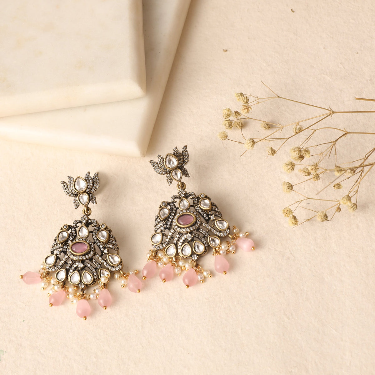 Karna Nakshatra CZ Drop Earrings