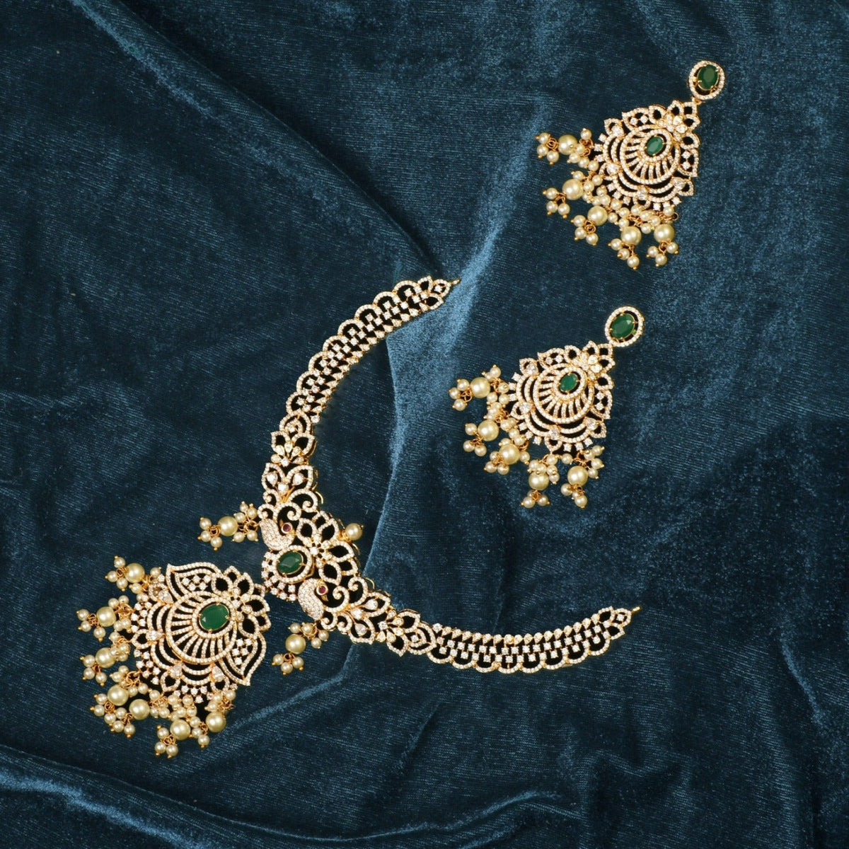 Irene Nakshatra CZ Necklace Set