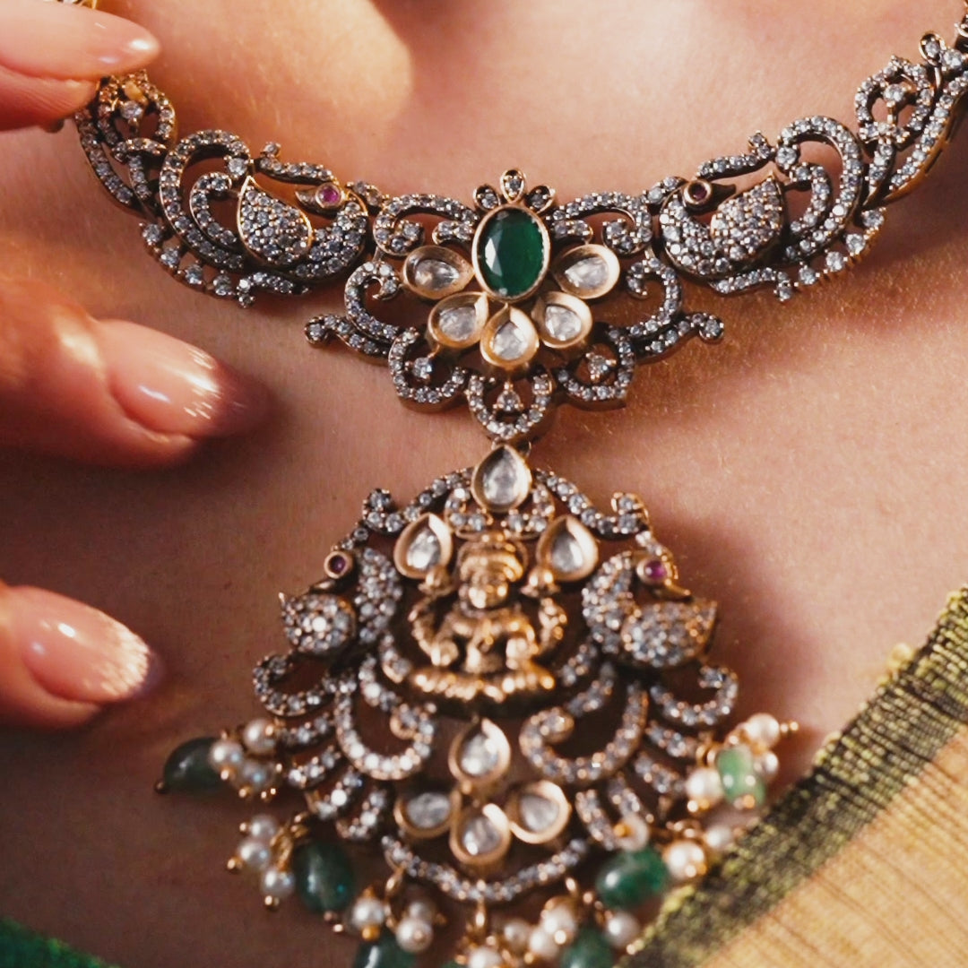 Atreyi Nakshatra CZ Necklace Set