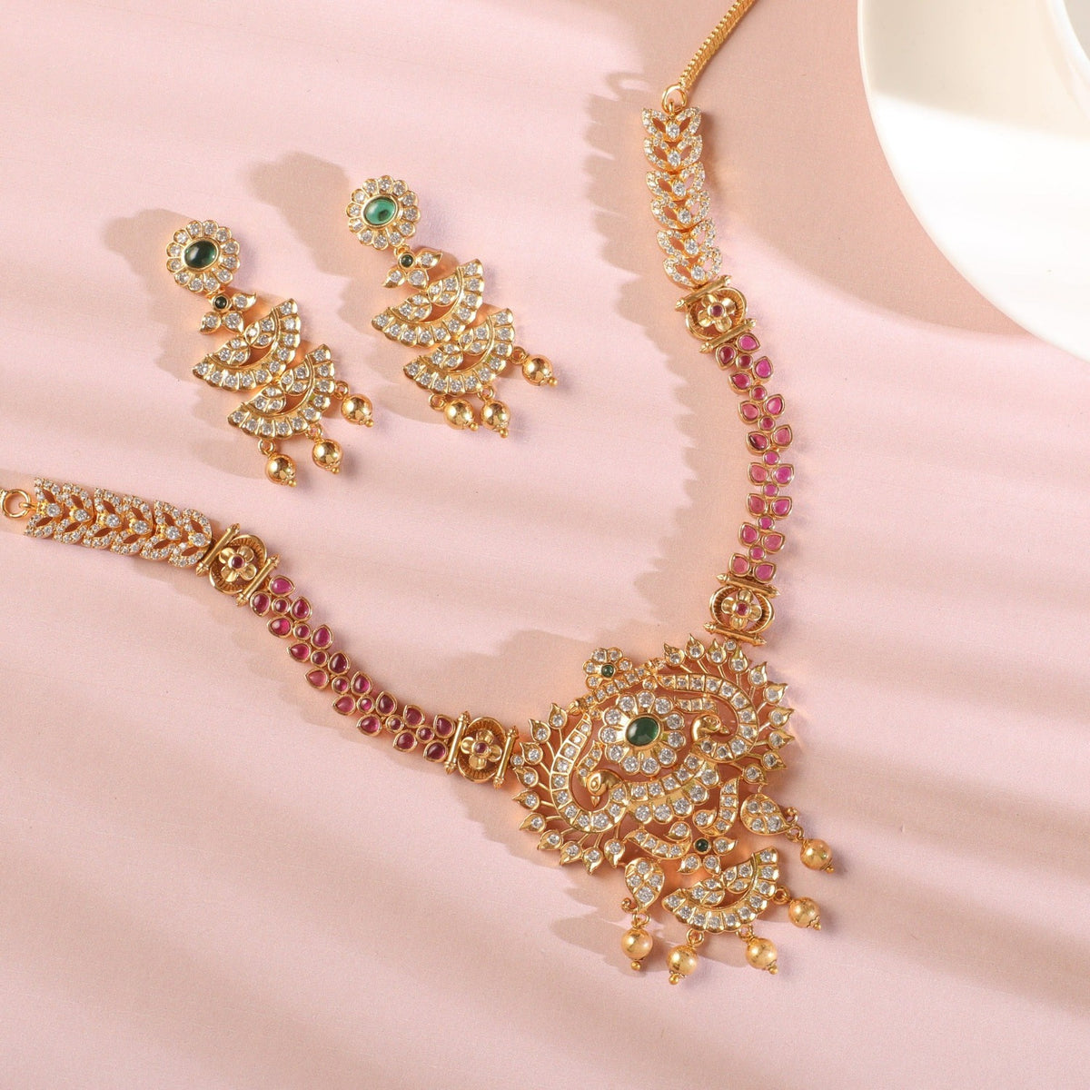 Hiran Nakshatra CZ Necklace Set