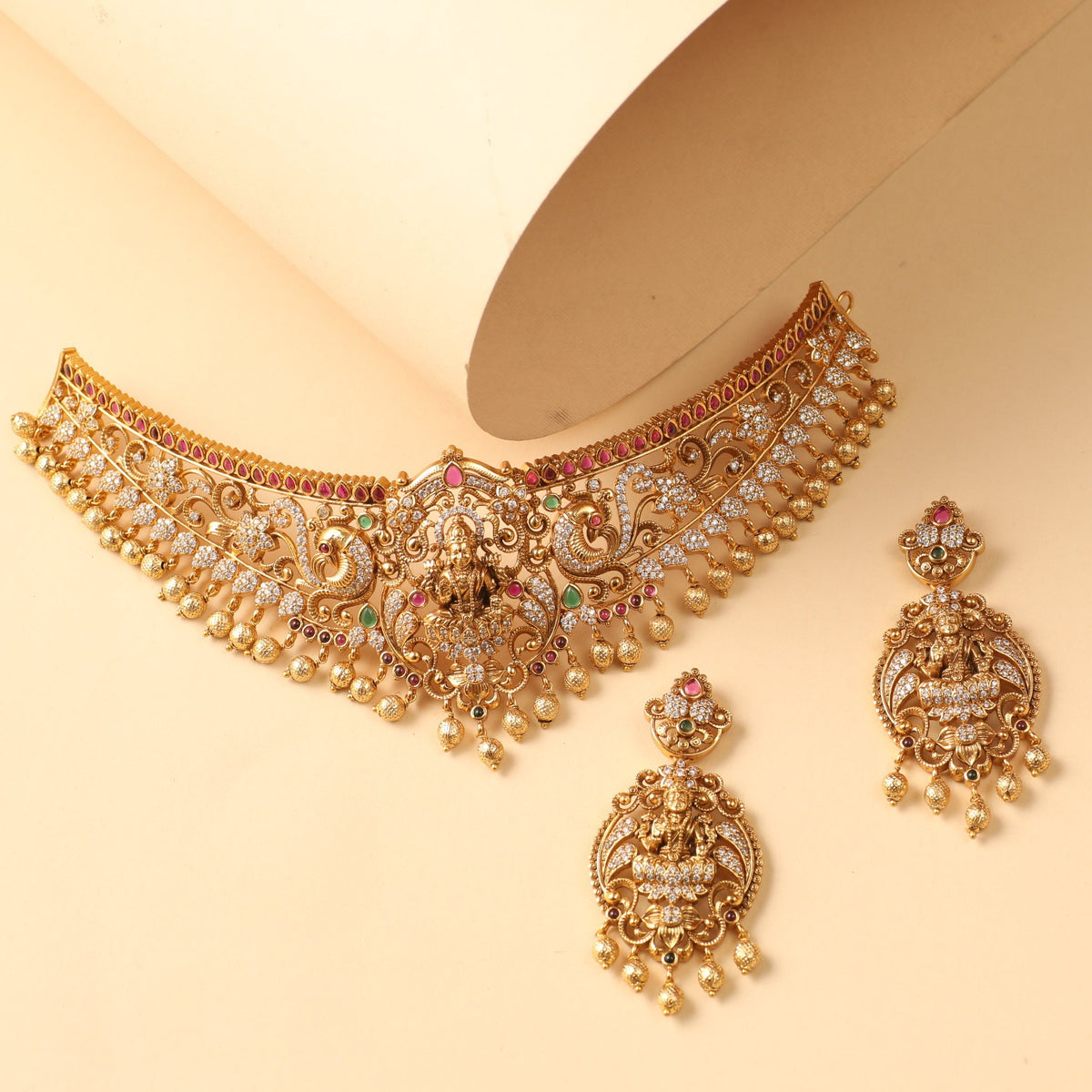 Vasudha Antique Nakshi Choker Set