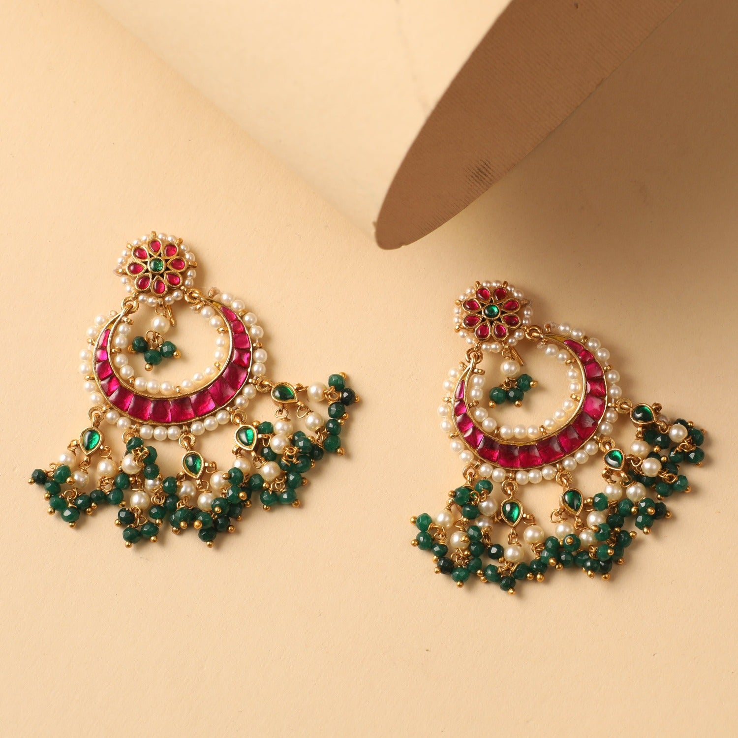 Kundan Chandbali Earrings : JKC5470