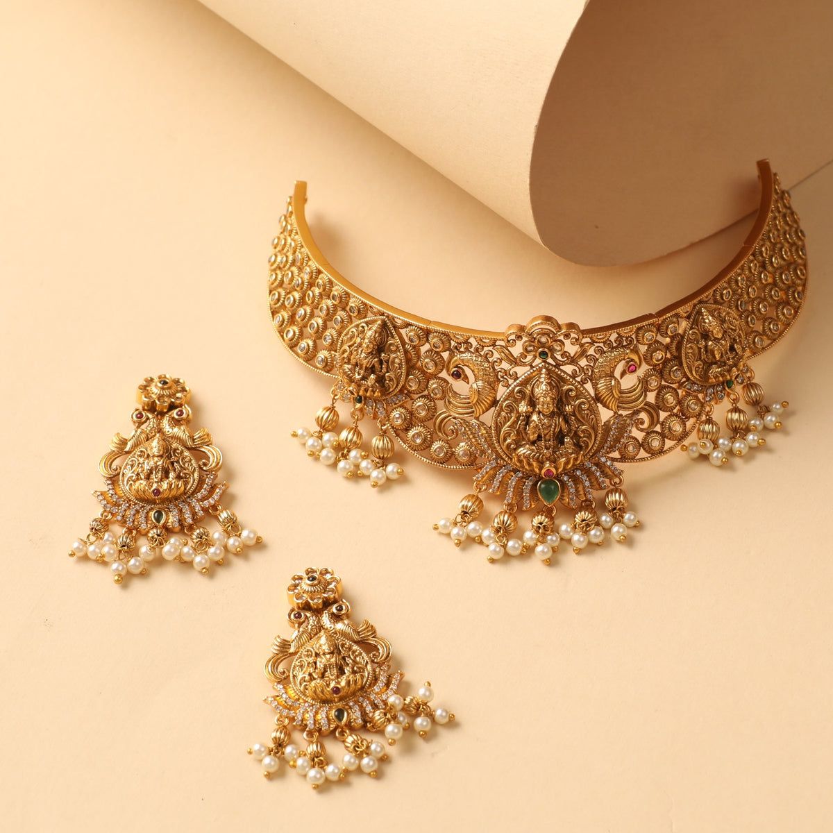Subha Antique Nakshi Choker Set