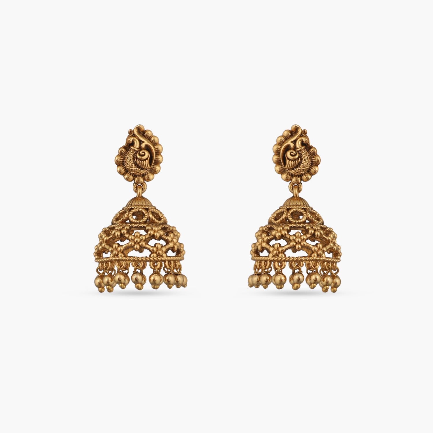 Mayuri Antique Jhumka Earrings