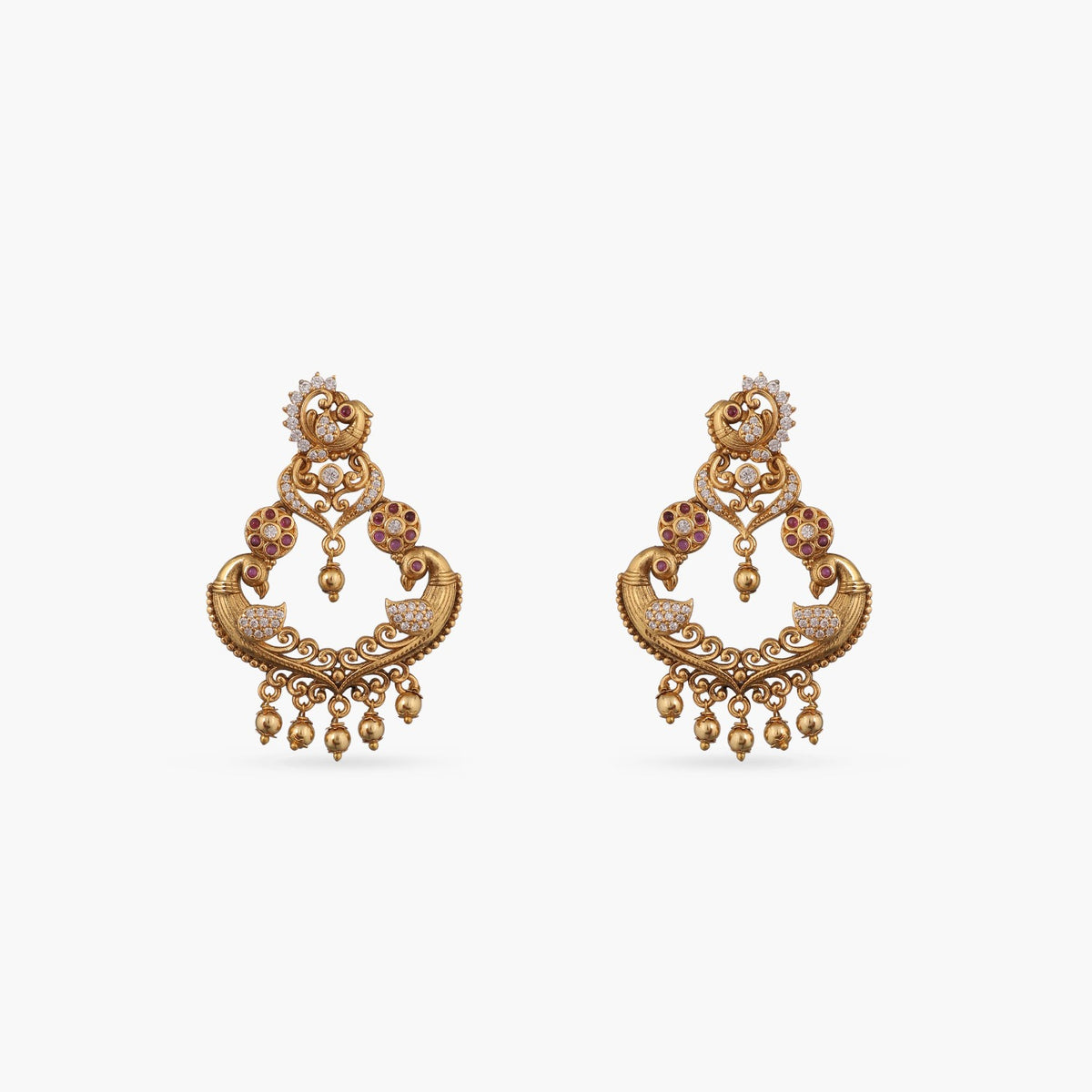 Zoey Antique Chandbali Earrings