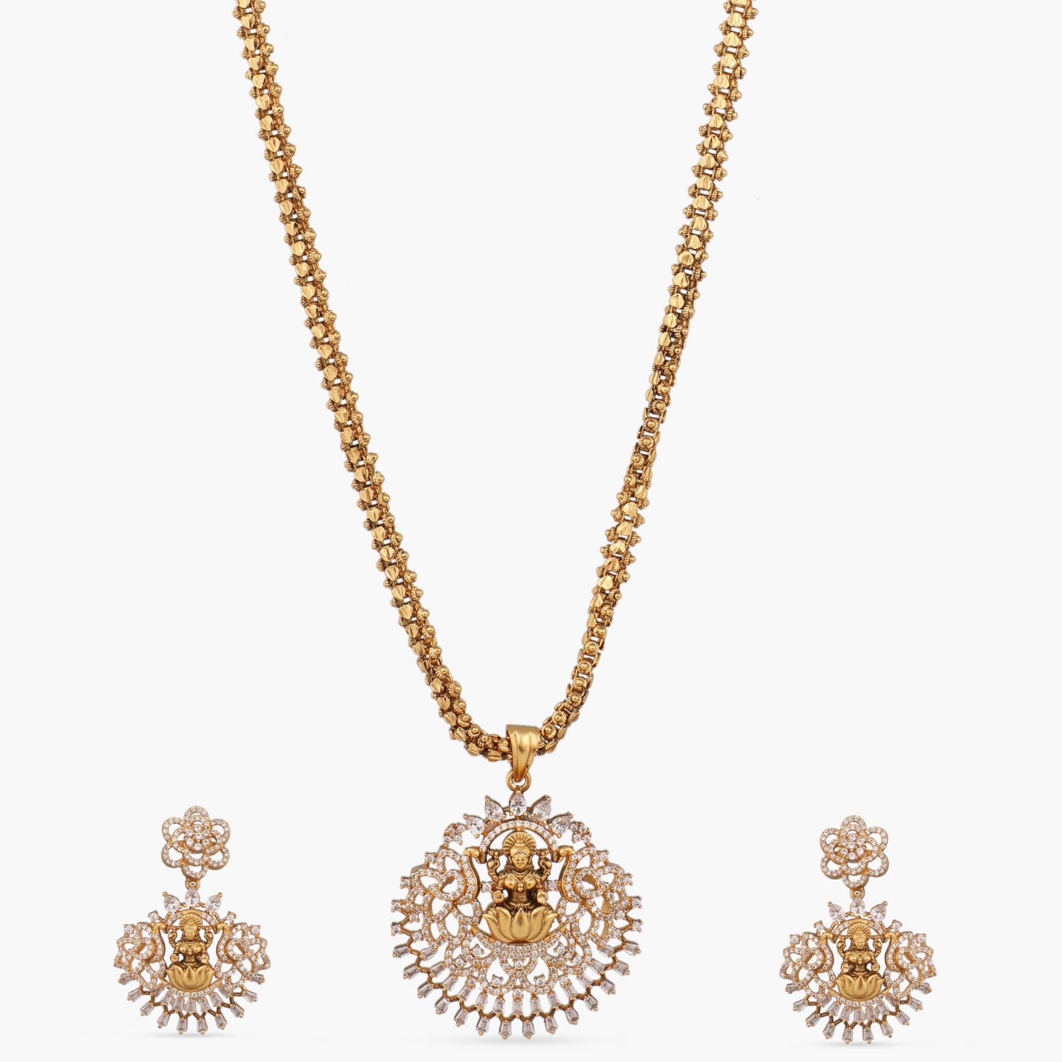 Sananda Antique Temple Pendant Set