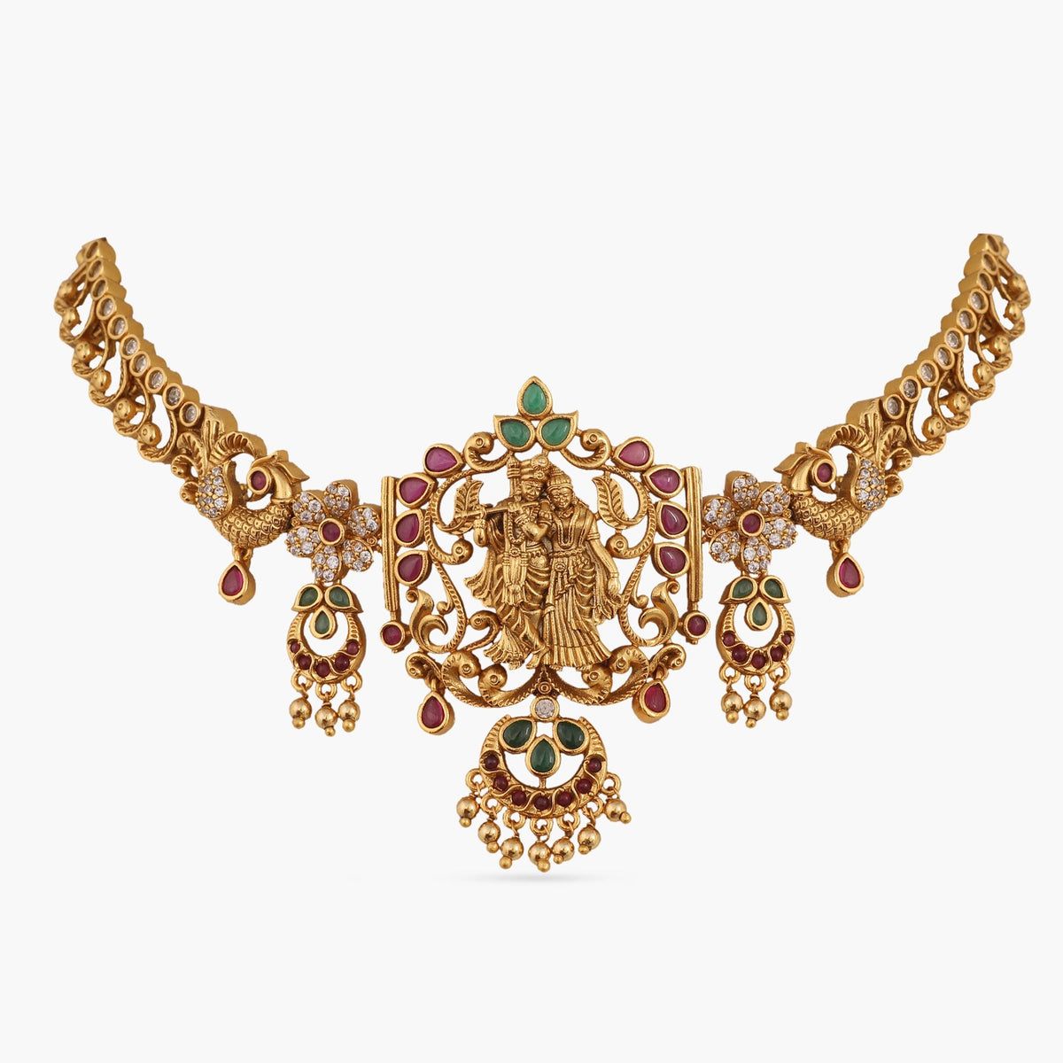 Subho Antique Temple Choker Set