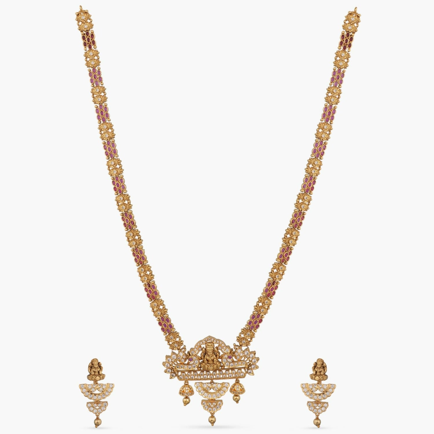Buy Grandeur Antique Long Necklace Set From Tarinika - Tarinika India