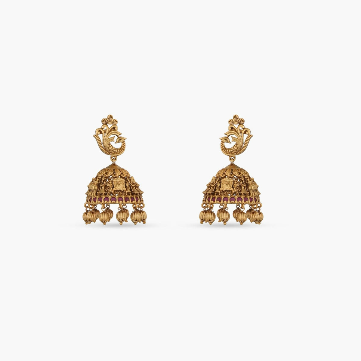 Palanquin Antique Pearl Tassel Pendant Set