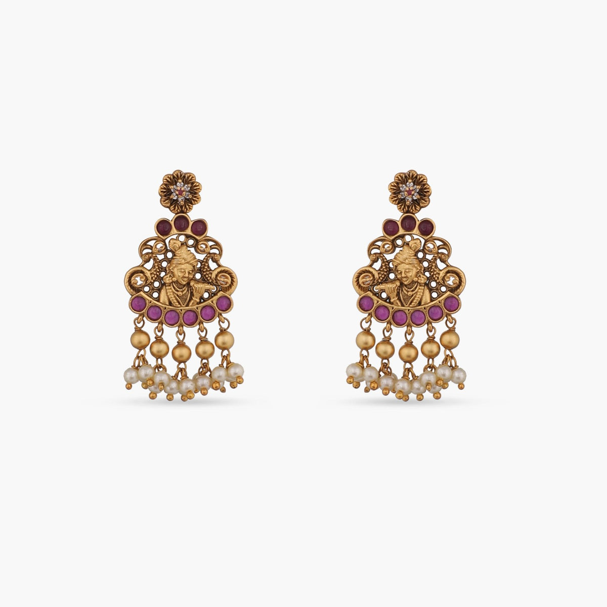 Gokul Antique Temple Pendant Set