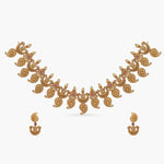 Mango Motif Lakshmi Antique Temple Necklace Set