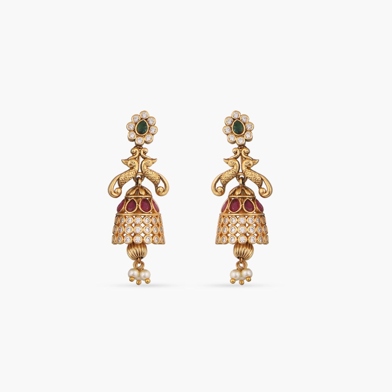 Nishara Antique Temple Pendant Set